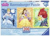 Ravensburger Disney Princesses Panorama Puzzle - 200 Unique Pieces | Enhances Concentration & Creativity | Fun Group Activity | Ideal Gift for Kids | FSC Certified